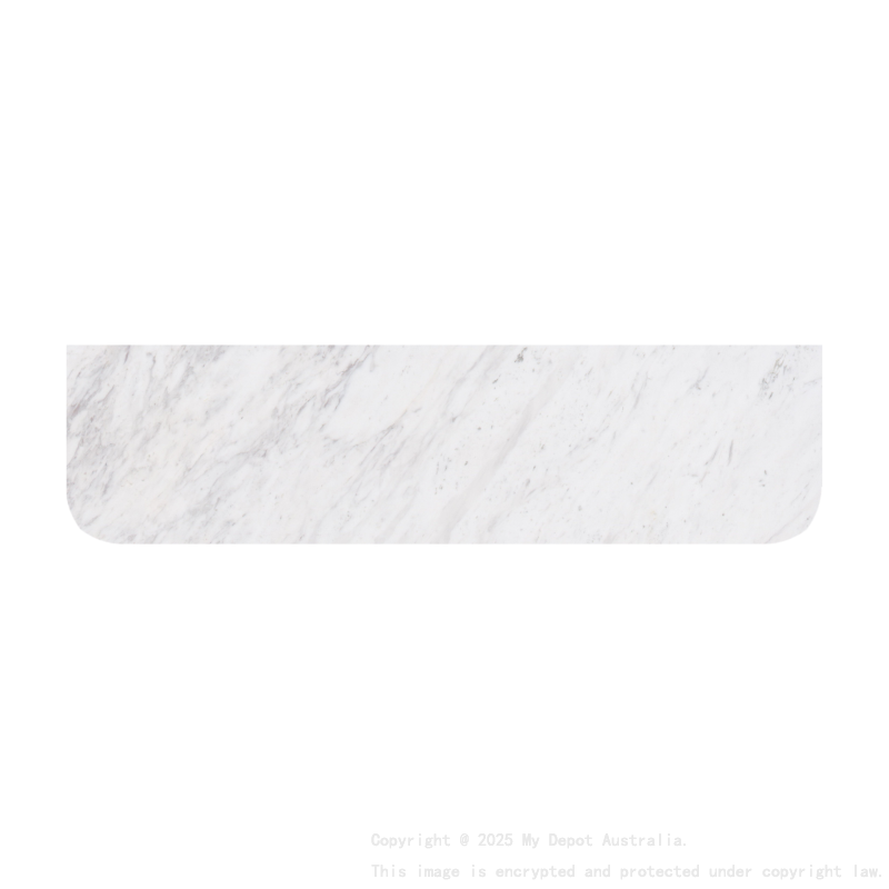 1505X505X18mm Carrara White Marble Curve Stone Top