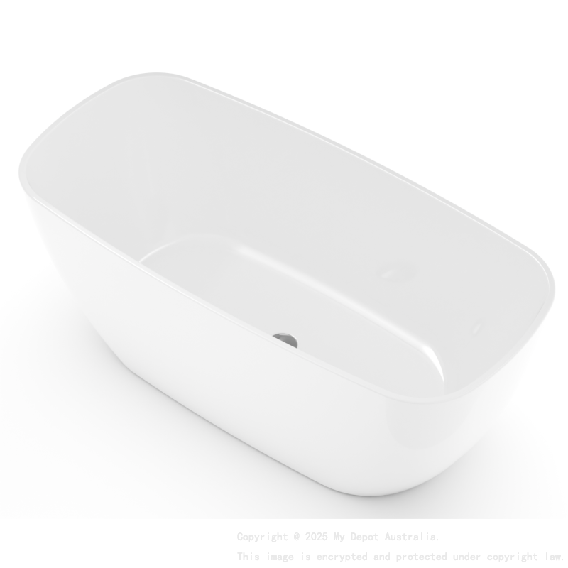 1450*680*580mm Matte White Orta Acrylic Freestanding Bath None Overflow 40mm Waste And Pipe Inlcuded