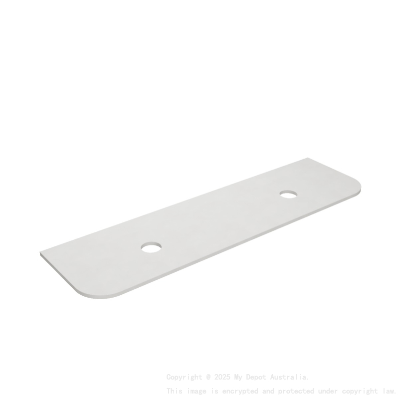 1805X505X20mm Blanco White(WG034) Zero Silica Engineer Curve Stone Top