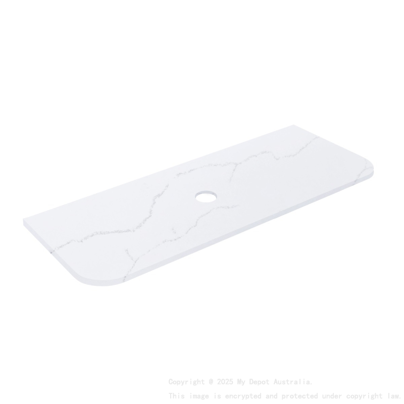 1505X505X12mm Calacatta Artic White Solid Surface Stone Top