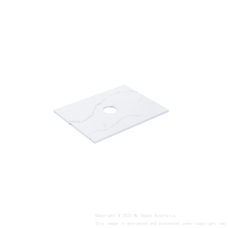 755X465X12mm Calacatta Artic White Solid Surface Stone Top