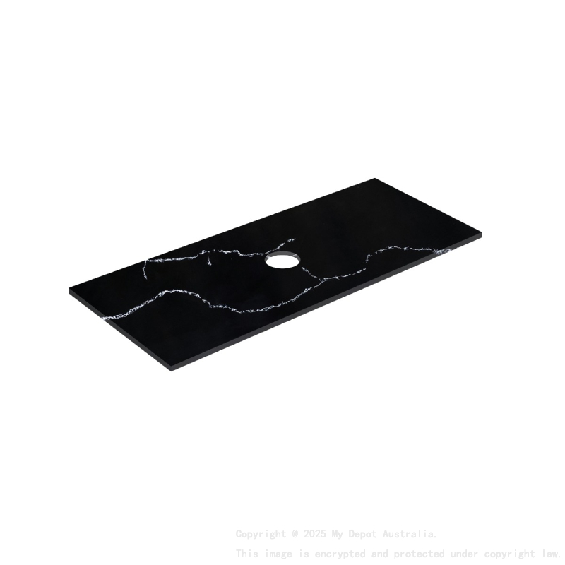1205X465X12mm Calacatta Night Solid Surface Stone Top