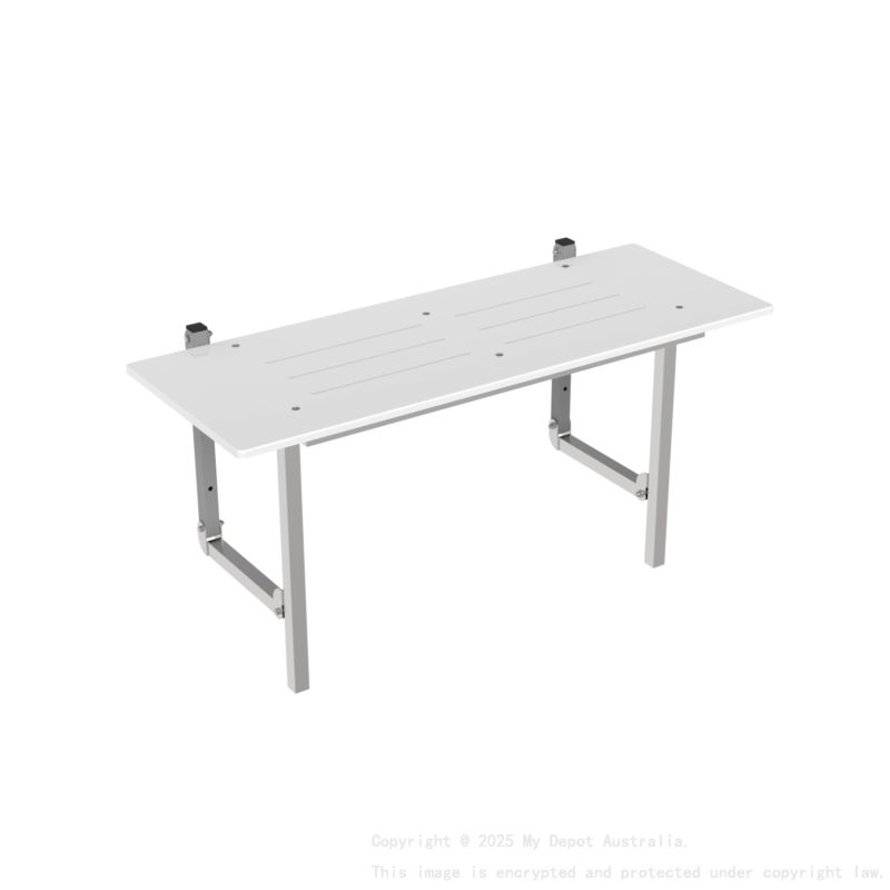 970WX395Dmm Bradley Australia Map Surface Mounted Folding Shower Seat