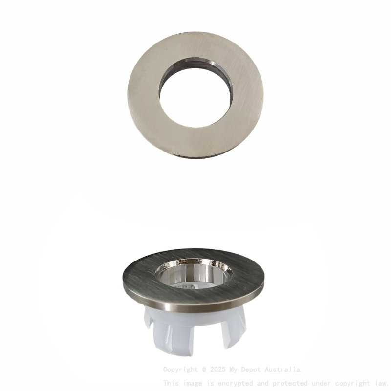 Brushed Nickel Overflow Ring