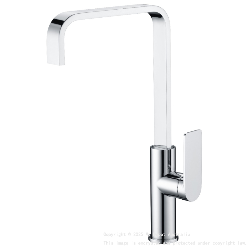 Ruki Solid Brass Kitchen Sink Mixer Chrome
