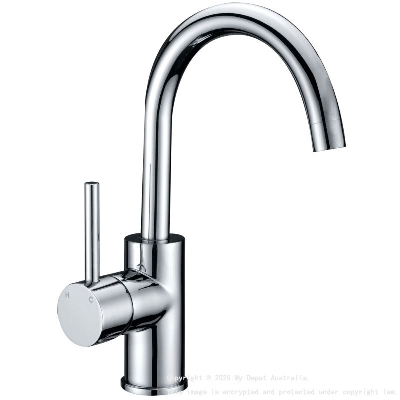 Otus Pin Handle Basin Mixer Chrome