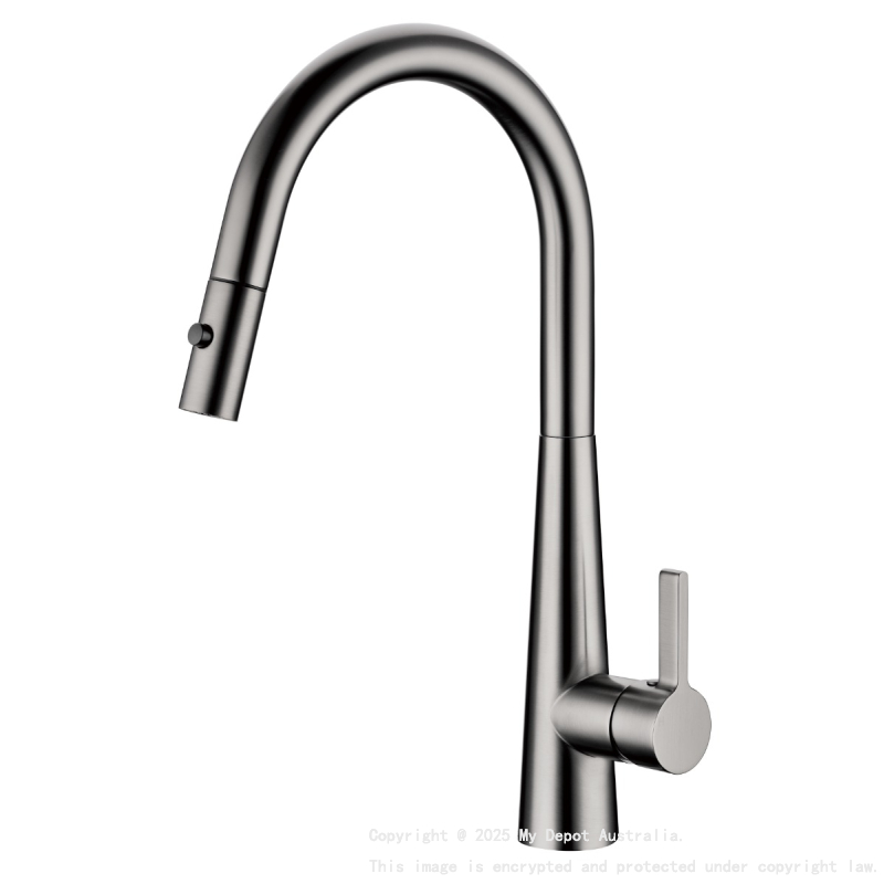 Luxa Pull Out  Sink Mixer  Gun Metal