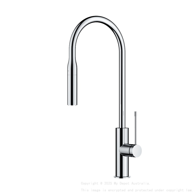 Aziz Pull Out Sink Mixer Chrome