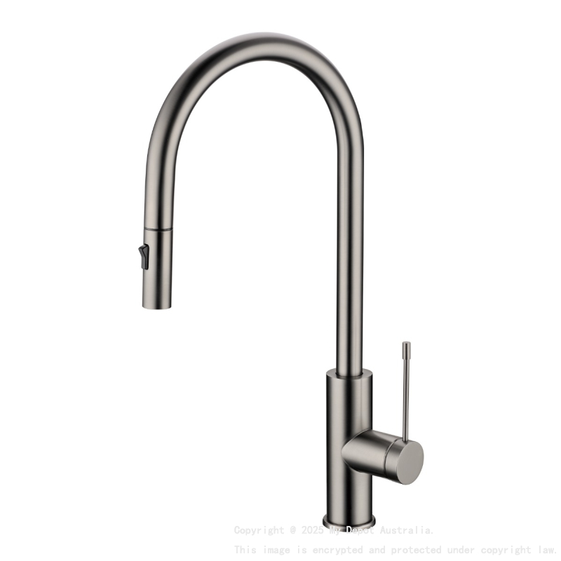 Aziz-II Pull Out Sink Mixer Gunmetal