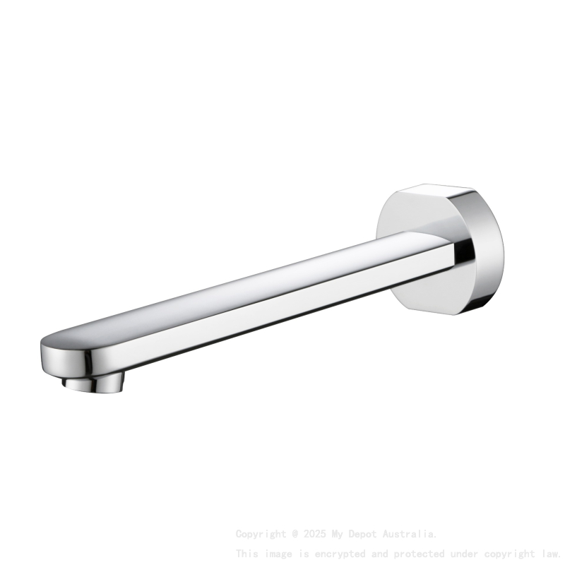 Cora Bath Spout 200mm Chrome