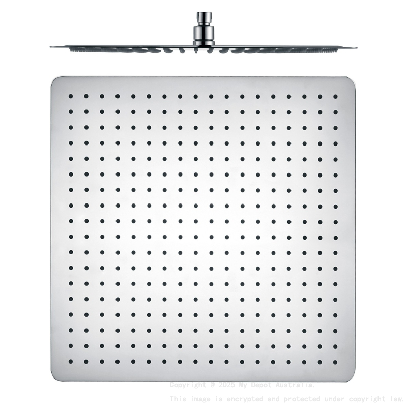 Nova Square Overhead Shower Mirror Polish