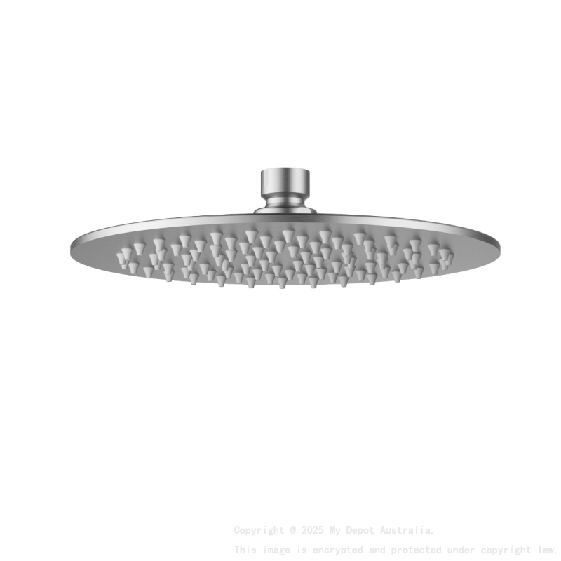 Cora Overhead Shower 250mm Brushed Stainless Steel