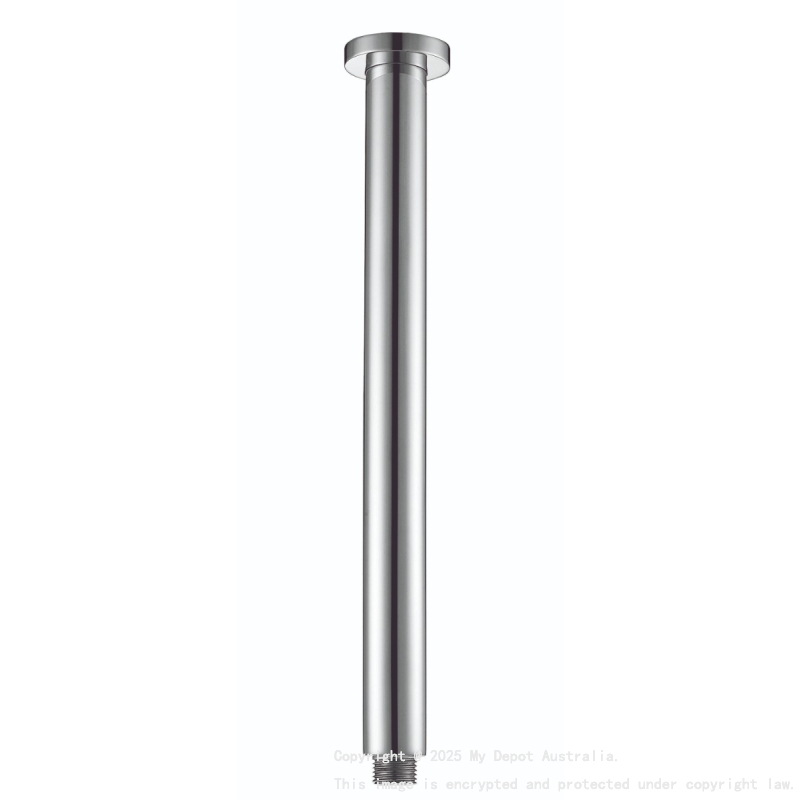 Round Vertical Shower Arm Chrome