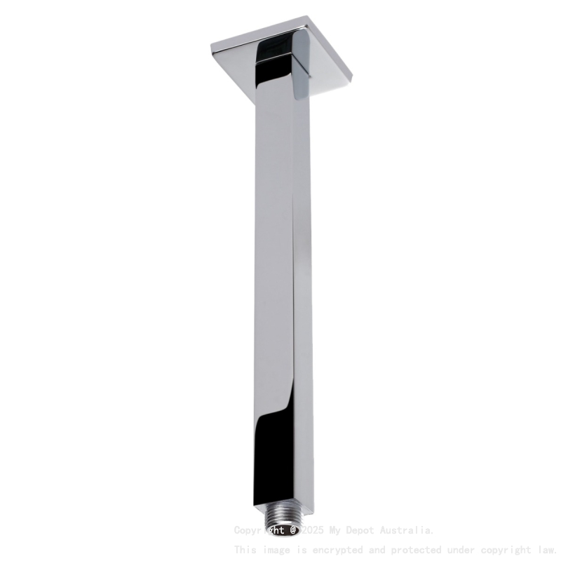 Square Vertical Shower Arm Chrome