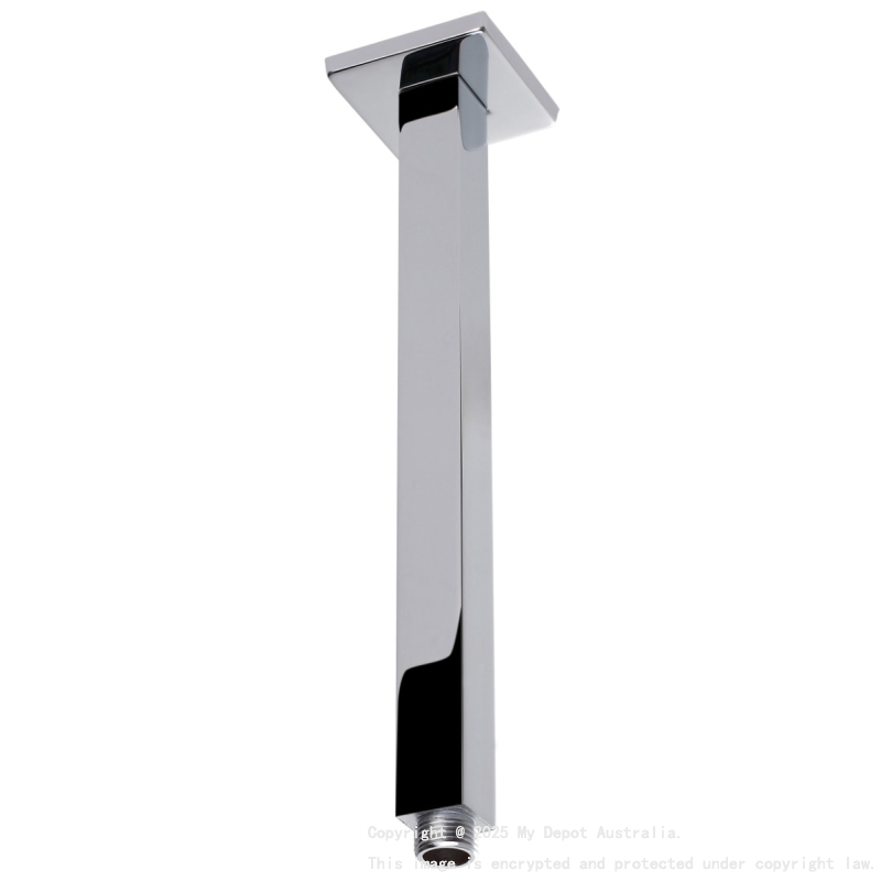 Square Vertical Shower Arm Chrome