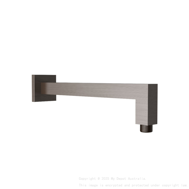 Square Horizontal Shower Arm Brushed Nickel