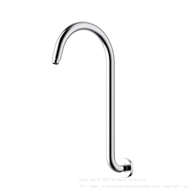 Clasico Gooseneck  Shower Arm High Rise Chrome