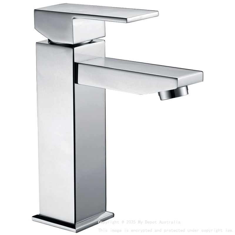 Rosa Square Basin Mixer Chrome