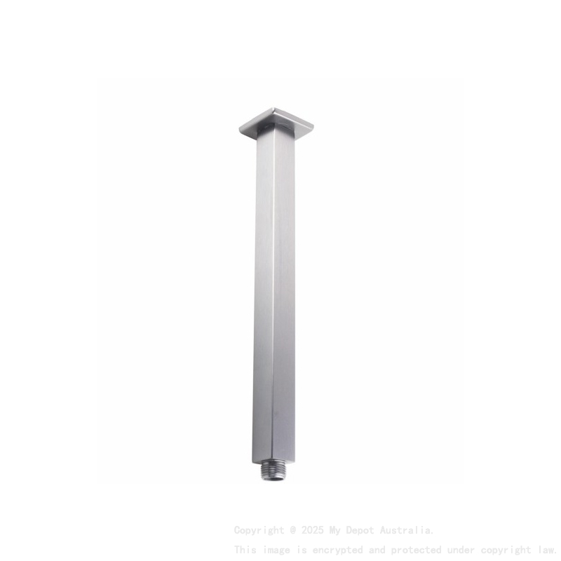 Cavallo Chrome Square Ceiling Shower Arm 400mm