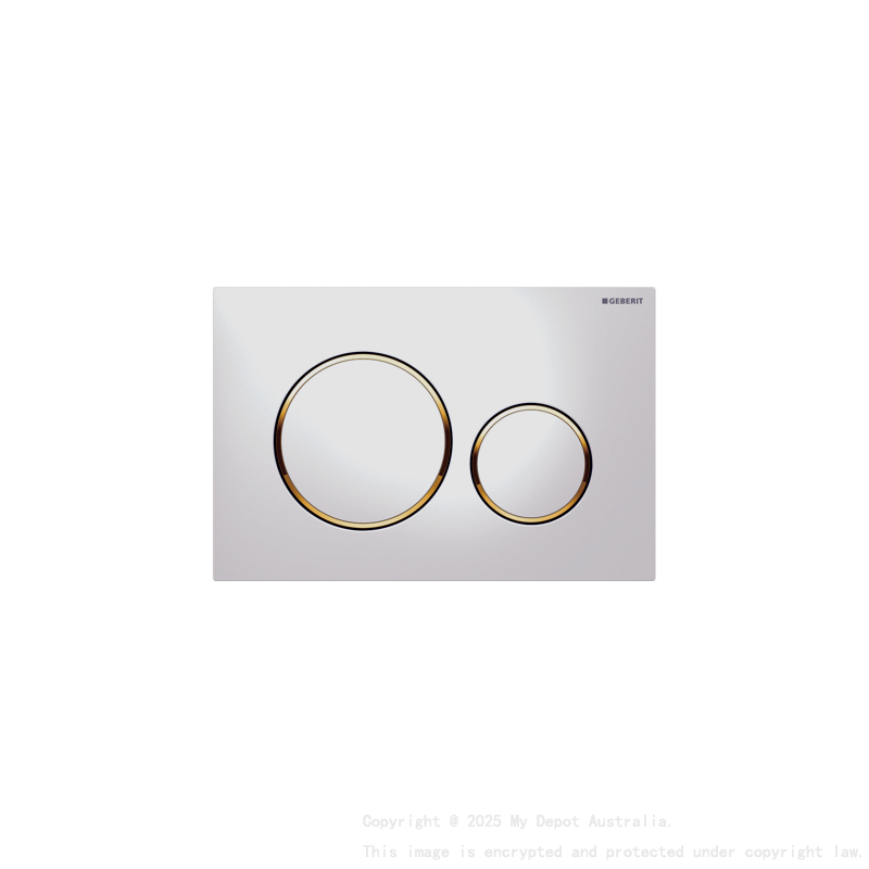 ABS White Plate With Gold Trim 115.882.Kk.1