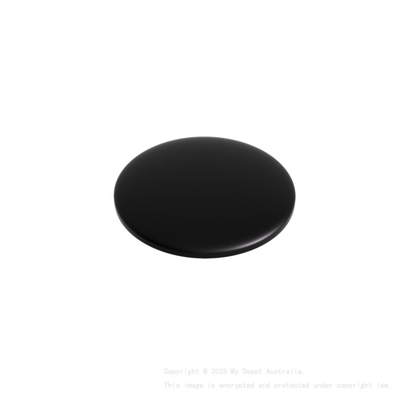 Diameter:68mm Matte Black Solid Surface Basin Pop Up Waste Cap