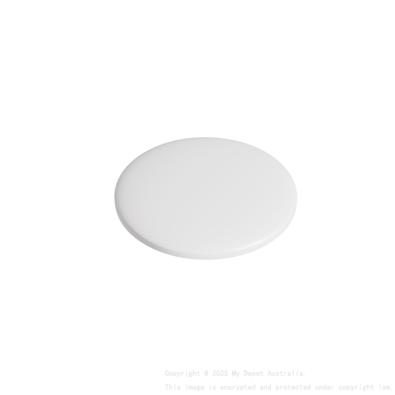 Solid Surface Bathtub Waste Cap Glossy White