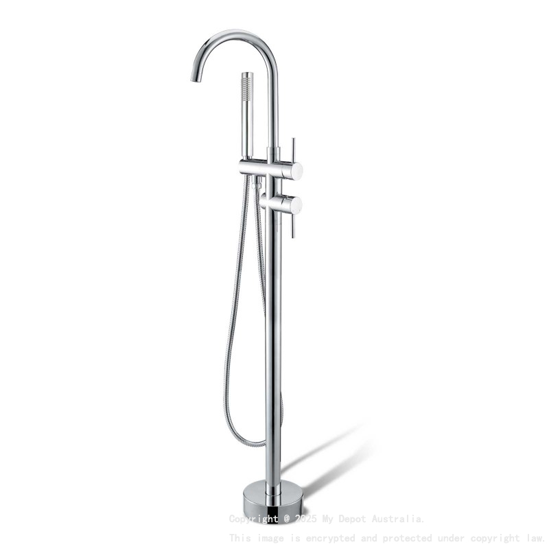 Pentro Chrome Free Standing Spout & Shower