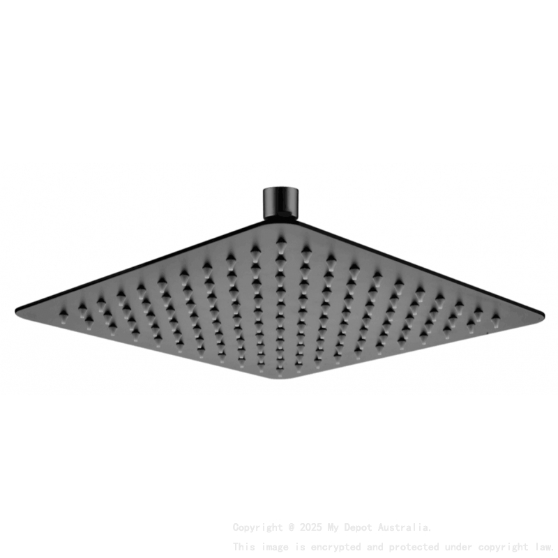 Cavallo 10" Matte Black Ultra-Thin Shower Head