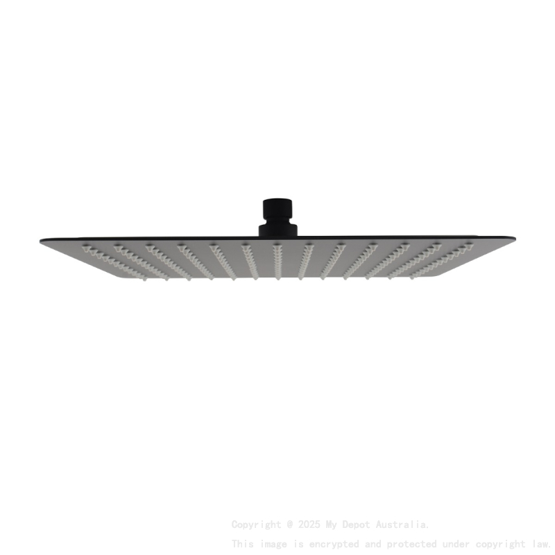 Cavallo 12" Matte Black Ultra-thin Shower head