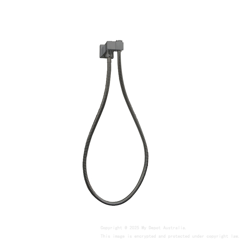 Esperia Gun Metal Grey Shower Holder & Connector