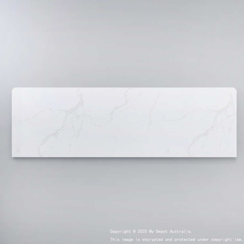 1500mm White Marble Look Sintered Stone Top Benchtop