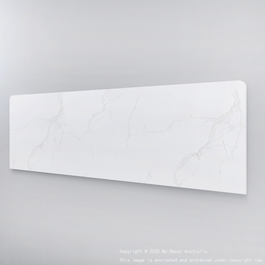 1500mm White Marble Look Sintered Stone Top Benchtop