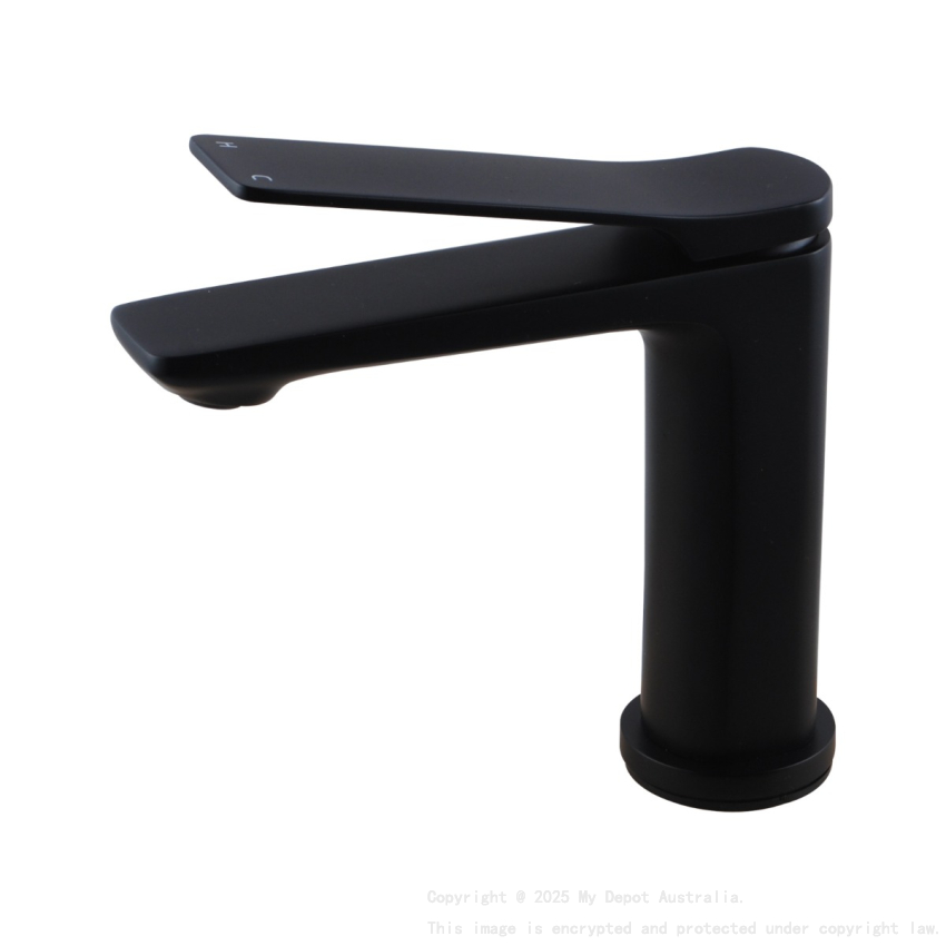Rushy Black  Basin Mixer Bathroom Tapware