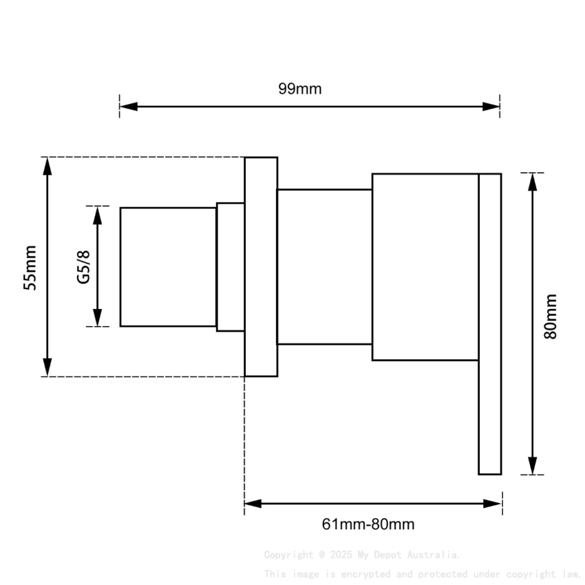 Black Shower Wall Taps