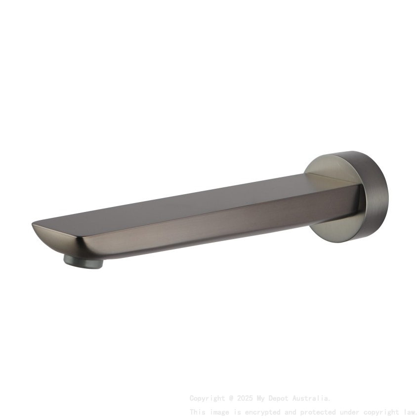 Brushed Gun Metal Grey Bathtub/Basin Wall Spout