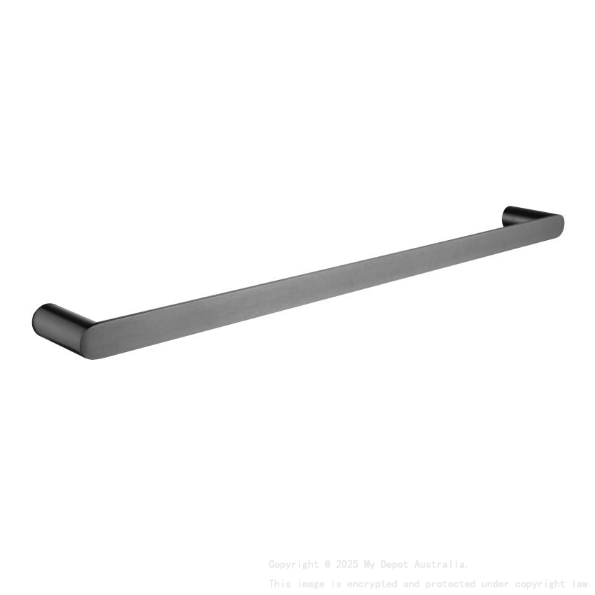 Gun Metal Grey Single Towel Rail 800mm