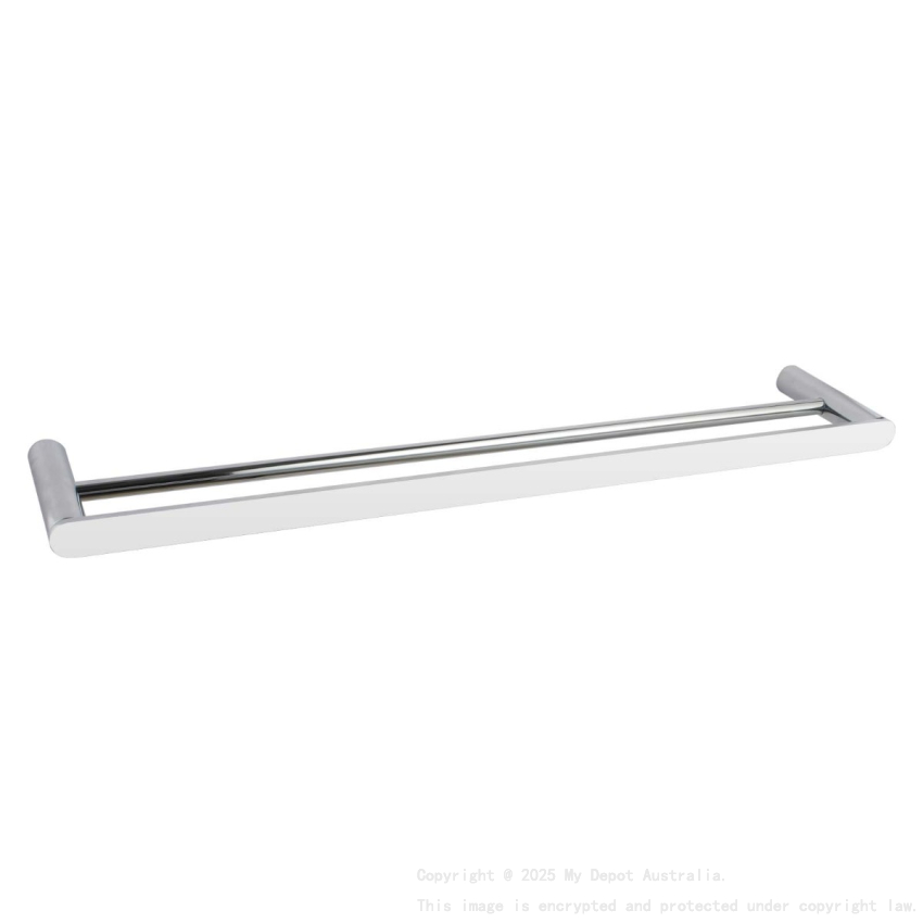 Chrome Double Towel Rail 600mm