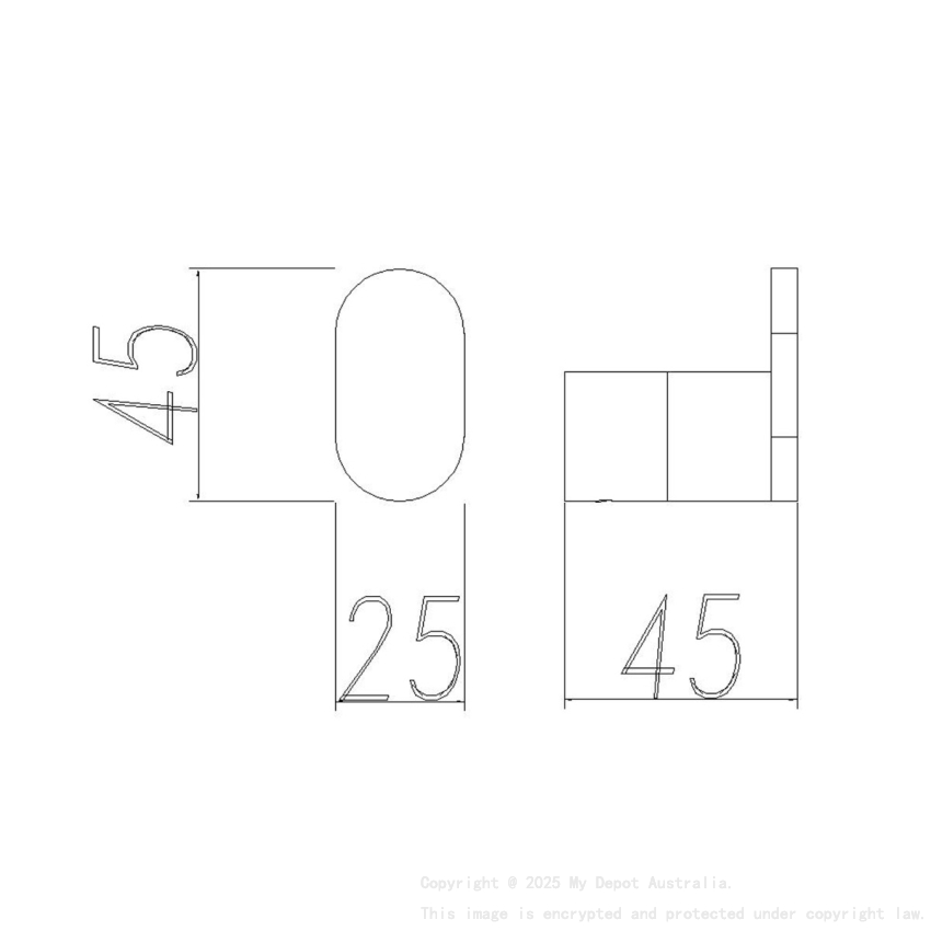 Black Round Robe Hook