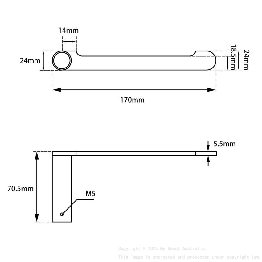 Gun Metal Grey Toilet Paper Holder