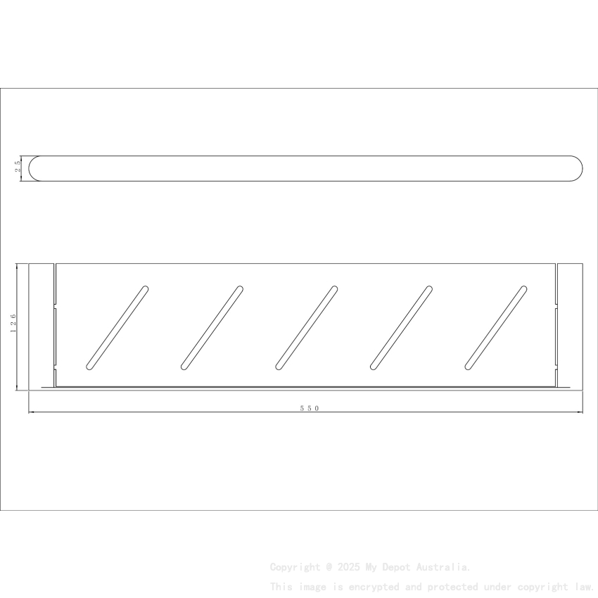 Gun Metal Grey Round Stainless Steel Shelf