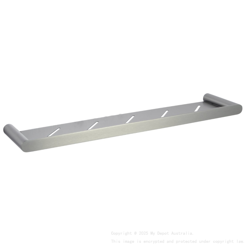 Gun Metal Grey Round Stainless Steel Shelf