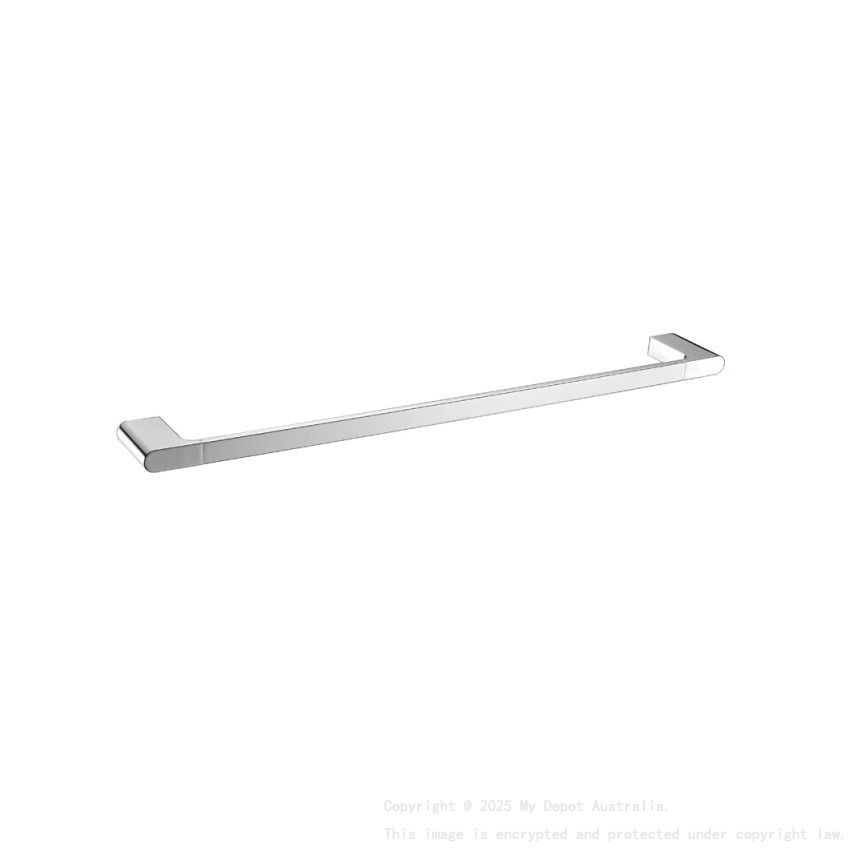 Chrome Single Towel Rail 800mm