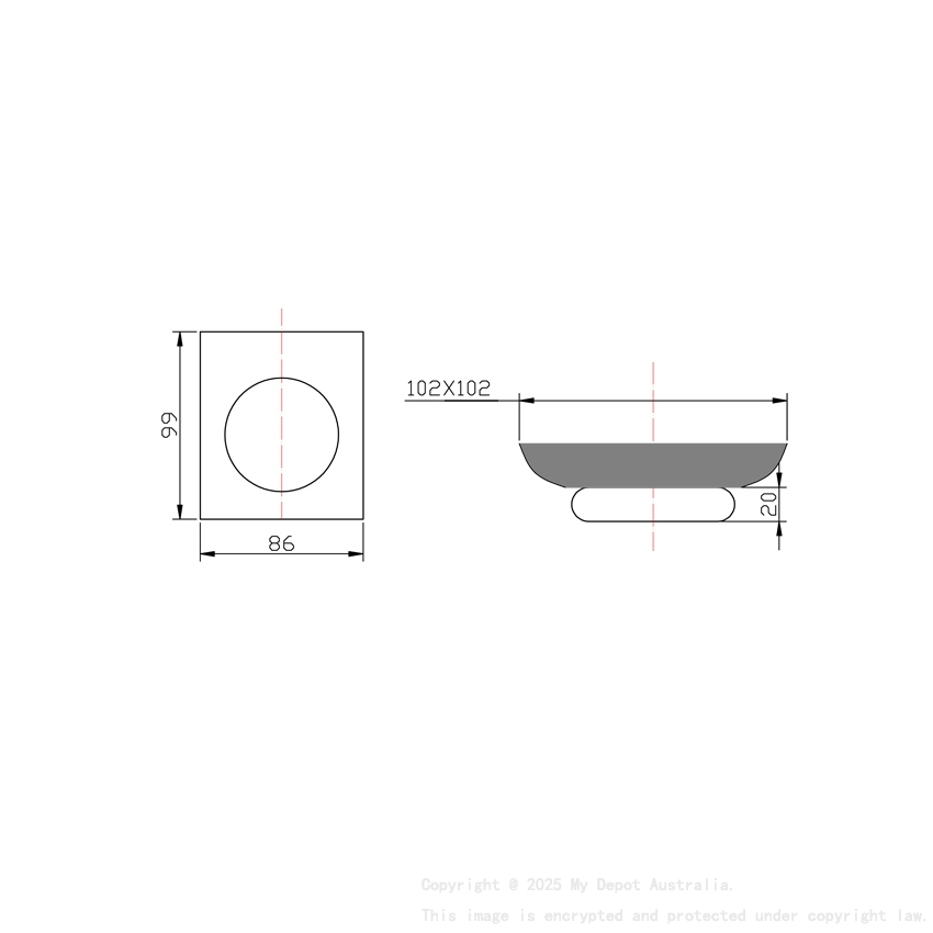 Black Soap Dish Holder