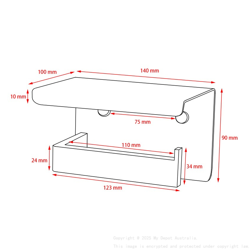 Chrome Toilet Paper Holder