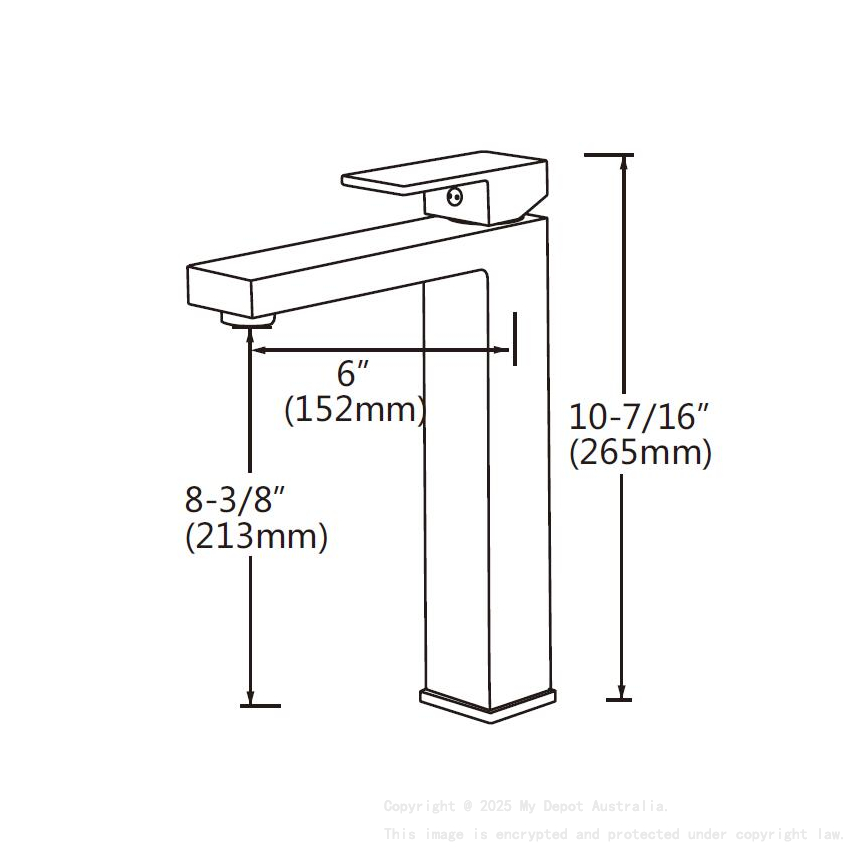 Chrome Tall Basin Mixer