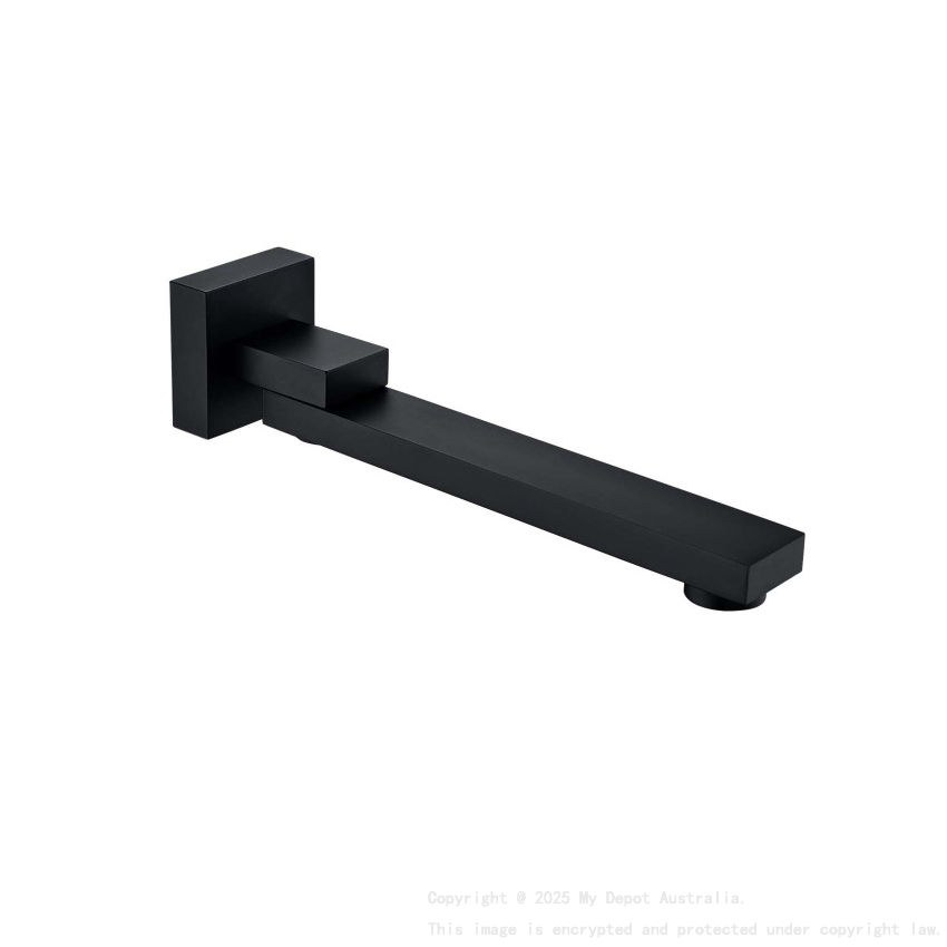 Black Bath/Basin Wall Spout