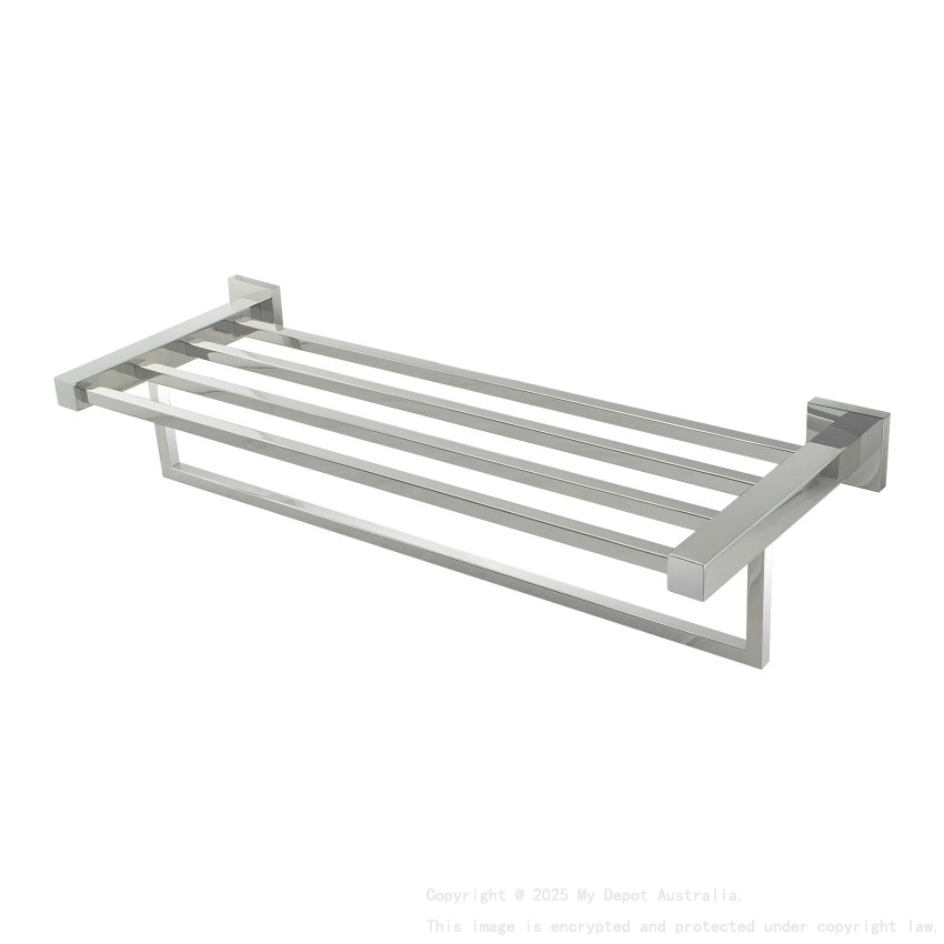 Chrome Towel Rack 600mm