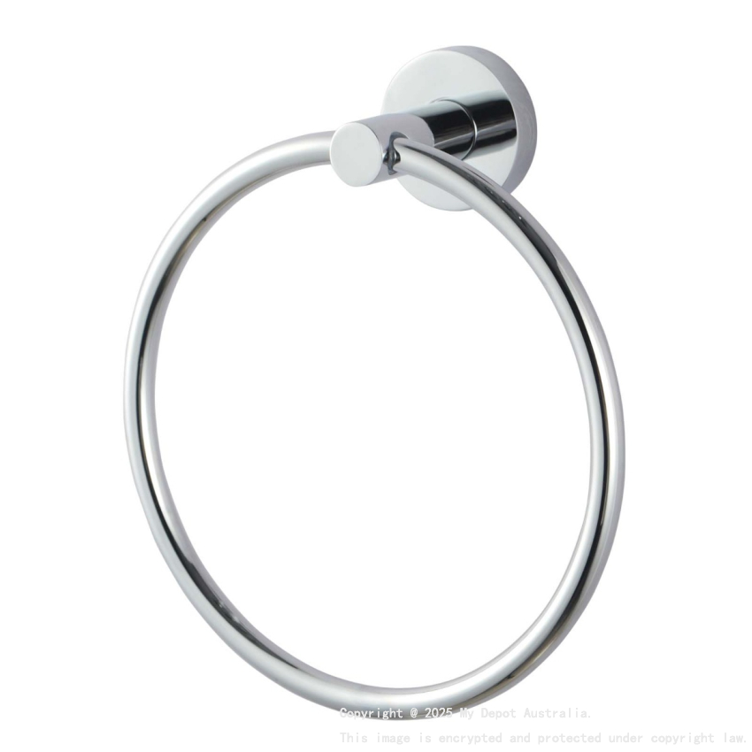 Round Chrome Hand Towel Ring