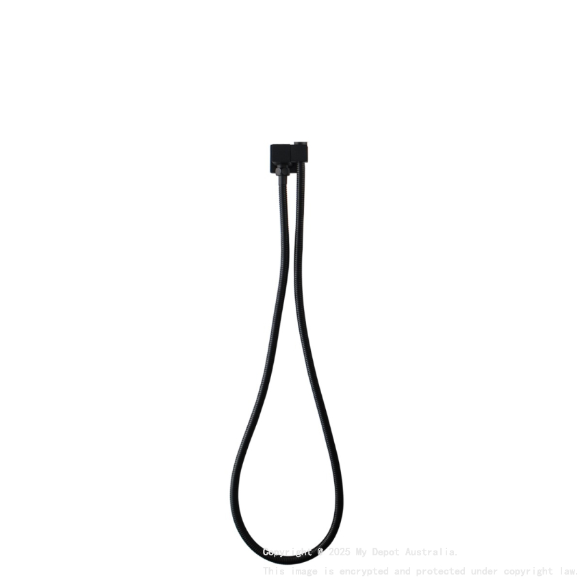 Square Black Shower Rail without Handheld Shower