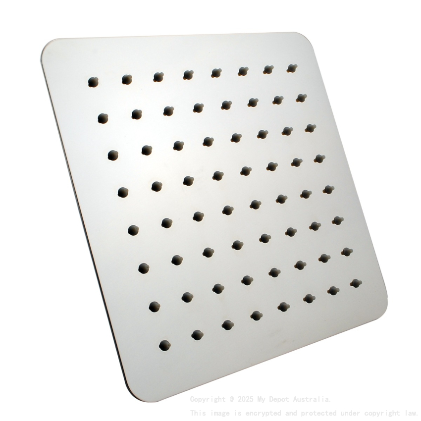 Super-slim Square Chrome Rainfall Shower Head 200mm